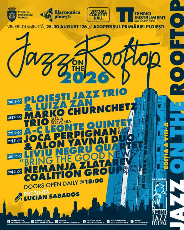 Bilet virtual transmisie live Jazz on the Rooftop VIII - 28-30 august 2026
