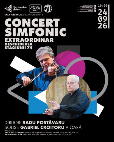 Bilet virtual transmisie live Concert Simfonic Extraordinar - Deschiderea Stagiunii 74 - 24 septembrie 2026