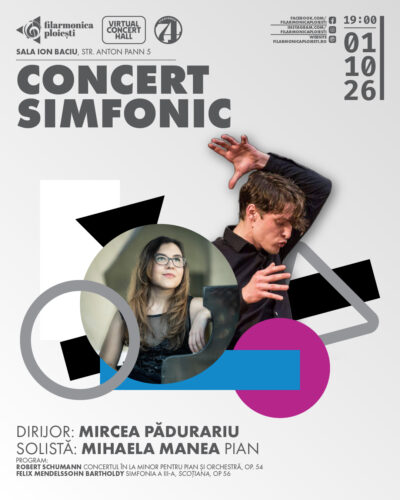 Bilet virtual transmisie live Concert Simfonic - 1 octombrie 2026