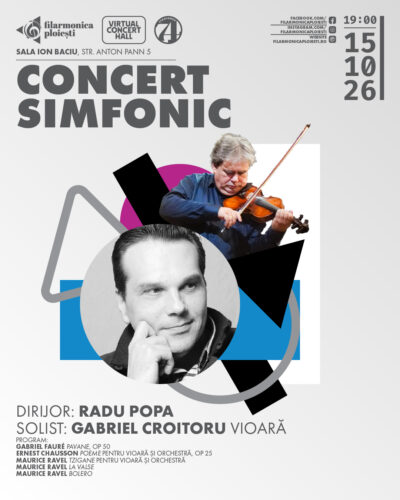 Bilet virtual transmisie live Concert Simfonic - 15 octombrie 2026