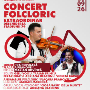 Bilet virtual transmisie live Concert Folcloric Extraordinar - Deschiderea Stagiunii 74 - 18 septembrie 2026 - Image 1