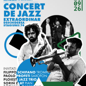 Bilet virtual transmisie live Concert de Jazz Extraordinar - Deschiderea Stagiunii 74 - 26 septembrie 2026 - Image 1
