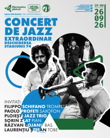 Bilet virtual transmisie live Concert de Jazz Extraordinar - Deschiderea Stagiunii 74 - 26 septembrie 2026