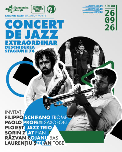 Bilet virtual transmisie live Concert de Jazz Extraordinar - Deschiderea Stagiunii 74 - 26 septembrie 2026