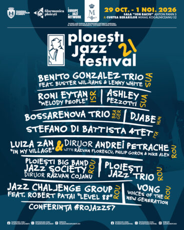 Bilet virtual transmisie live Ploiești Jazz Festival 2026 - Ediția 21 - 29 octombrie – 1 noiembrie 2026