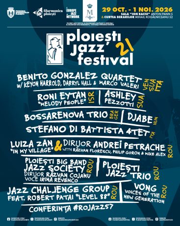 Bilet virtual transmisie live Ploiești Jazz Festival 2026 - Ediția 21 - 29 octombrie – 1 noiembrie 2026