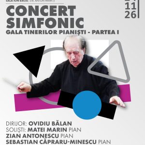 Bilet virtual transmisie live Gala Tinerilor Pianiști – Partea I – 24 noiembrie 2026