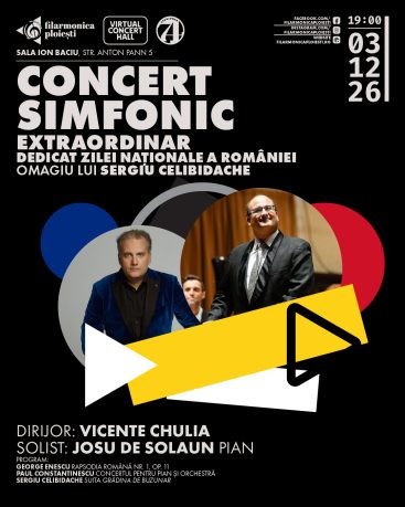 Bilet virtual transmisie live Concert Simfonic Extraordinar – dedicat Zilei Naționale a României – 3 decembrie 2026